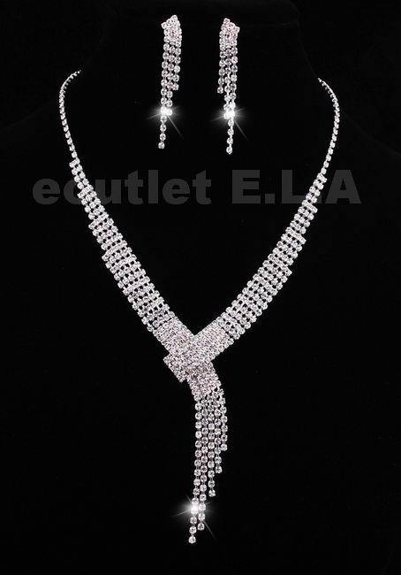 BLING BLING SEXY CZ NECKLACE N EARRINGS SET
